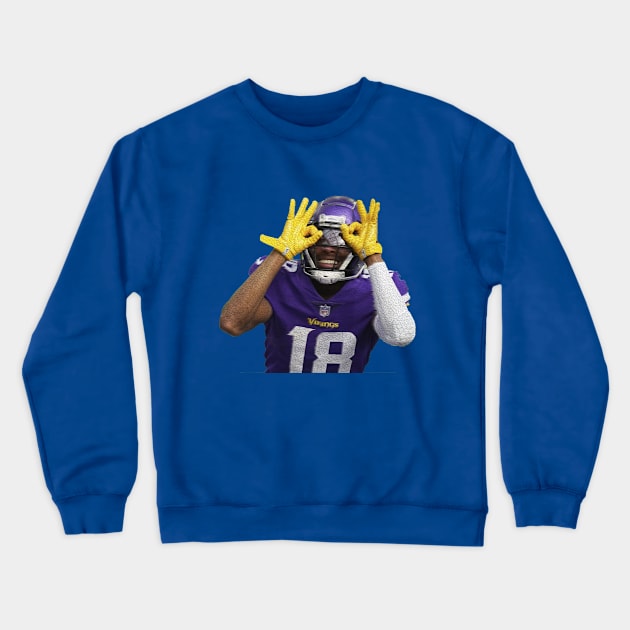 JUSTIN JEFFERSON GRIDDY Crewneck Sweatshirt by nurkaymazdesing